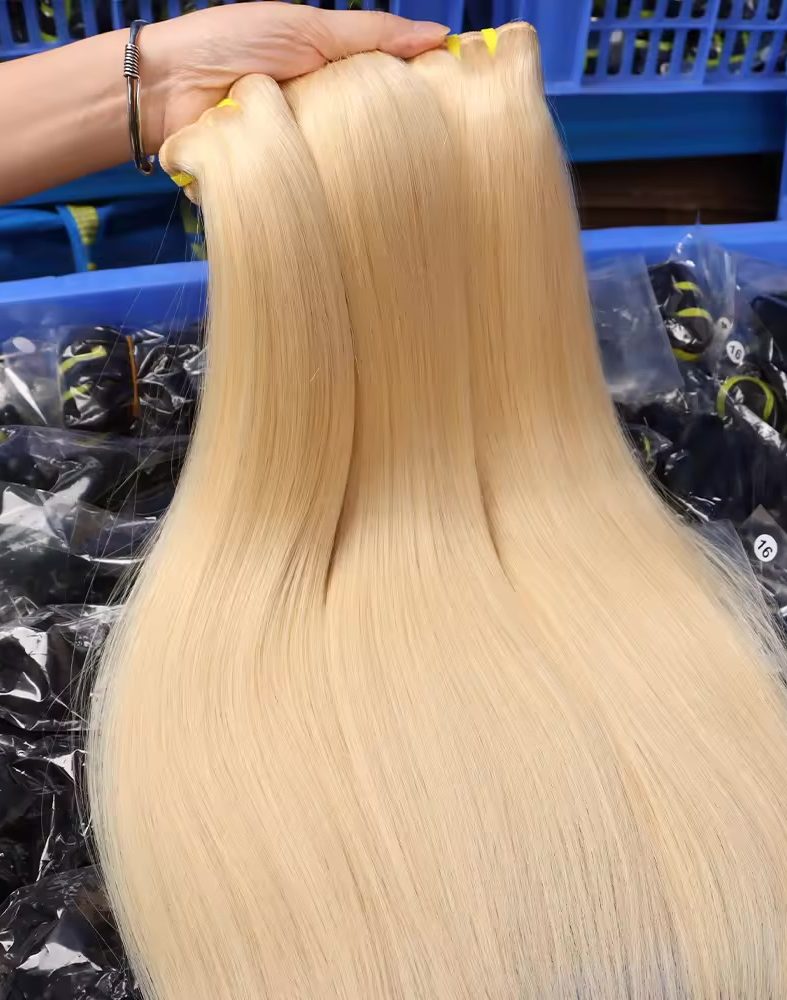 613 blonde Vietnamese hair bundles at Nova Hair Factory