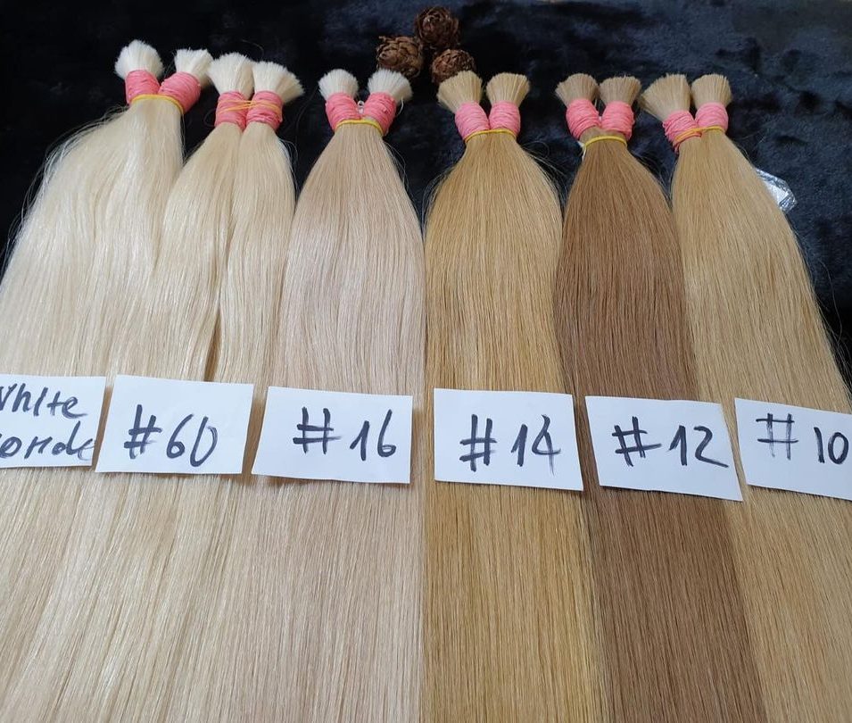 Blonde color scale from 10 to 60